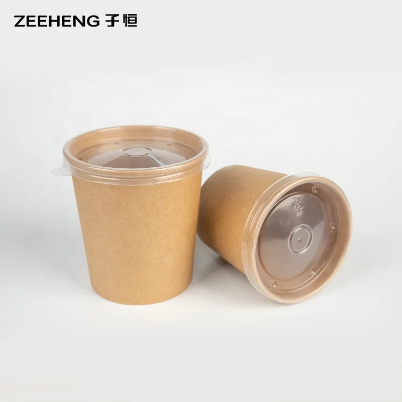 Disposable takeaway soup packaging cardboard bowl paper ice cream cup supplier