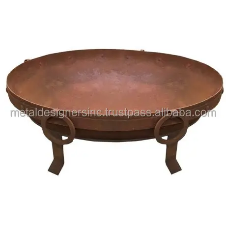 Metal wood burning rustic Fire pit