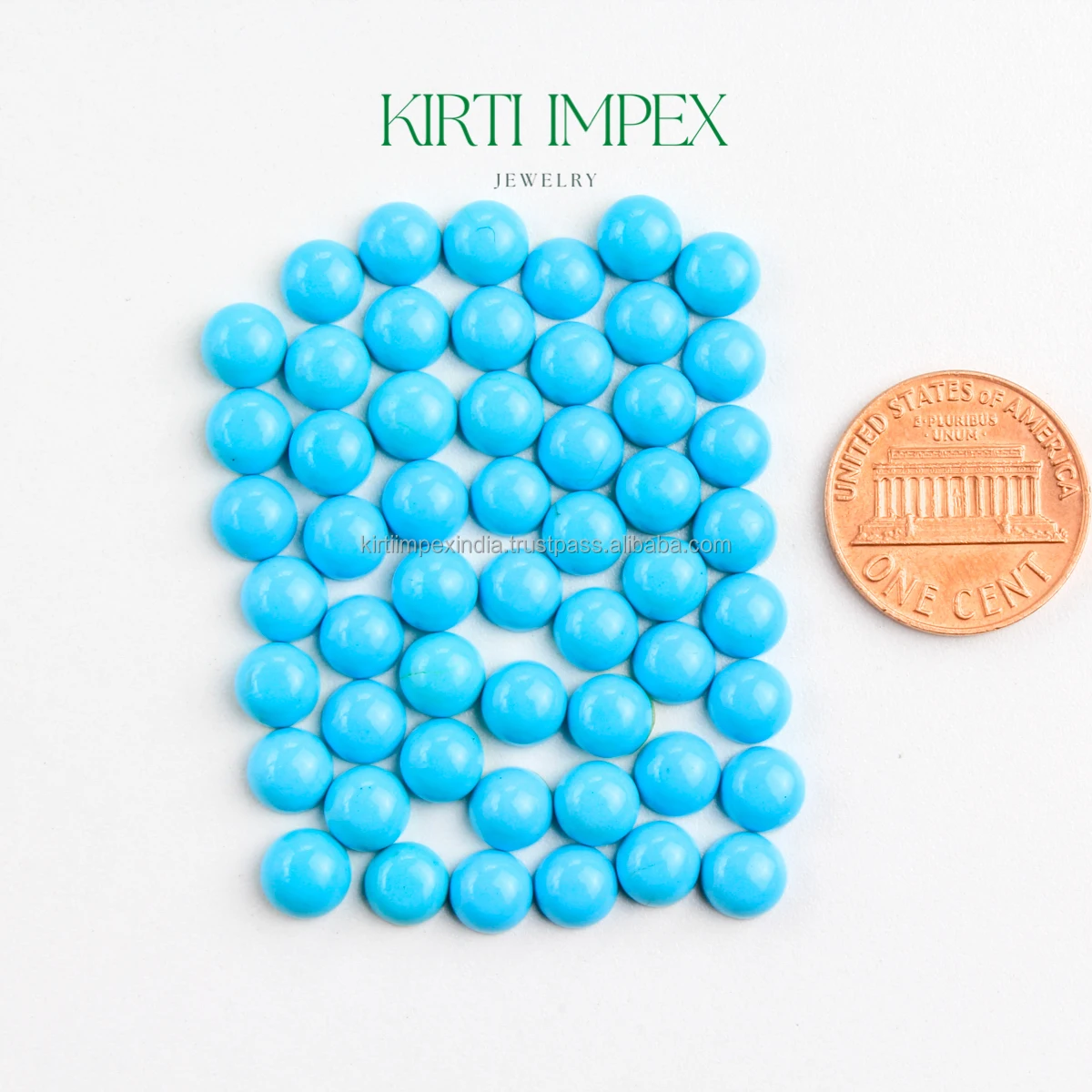 Turquoise Synthetic 6 MM Cabochons Semi-Precious Loose Affordable Crystal FlatBack Cabochons Mixed Quality