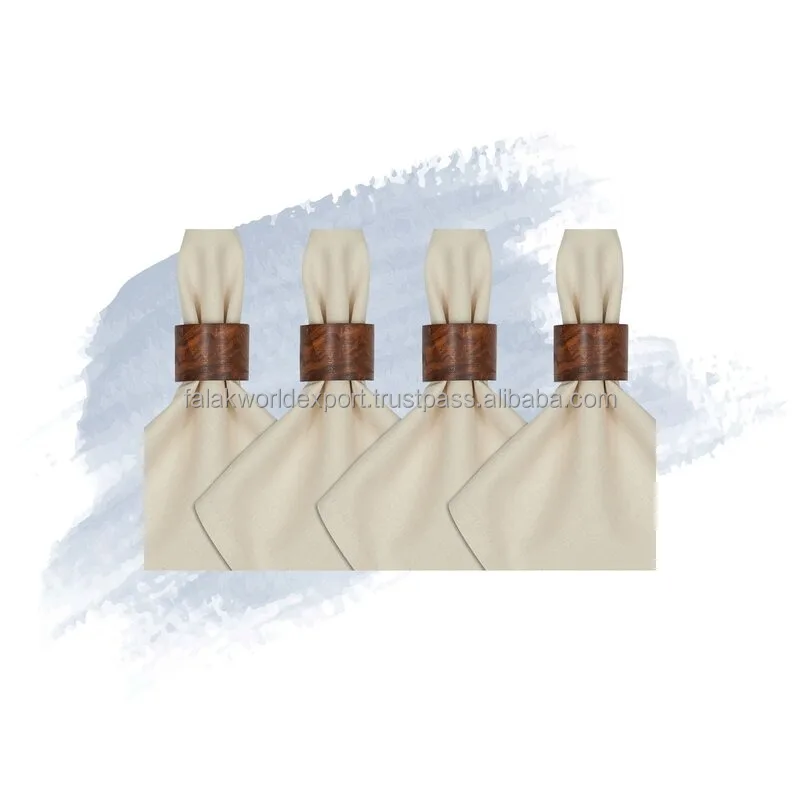 High Quality Leaf Shape Wooden Napkin Ring For Wedding and party wood napkin ring natural color Use for issue Falak World Export