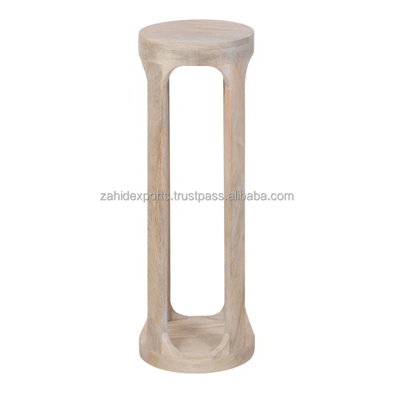 Modern Wooden Decorative Drink Table for Plant Display and Item Storage unique dimension Home Decor