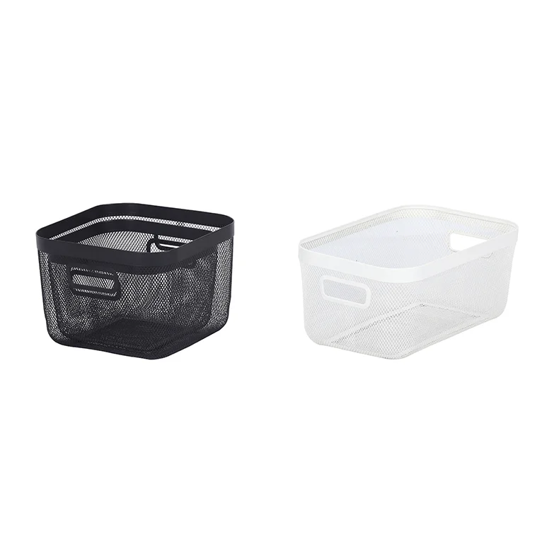 Iron Wire Metal Laundry Storage Basket for Cleaning and Organizing Clothing for Bathroom Use