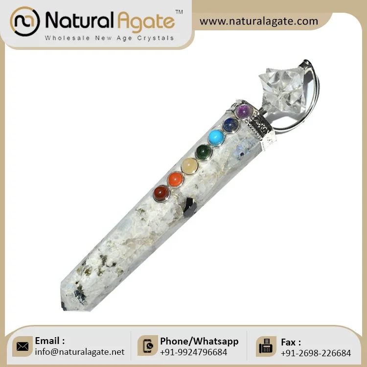 Buy Black Tourmaline Chakra Healing Wands for healing | wholesale natural stone gems healing wands for gift and decor