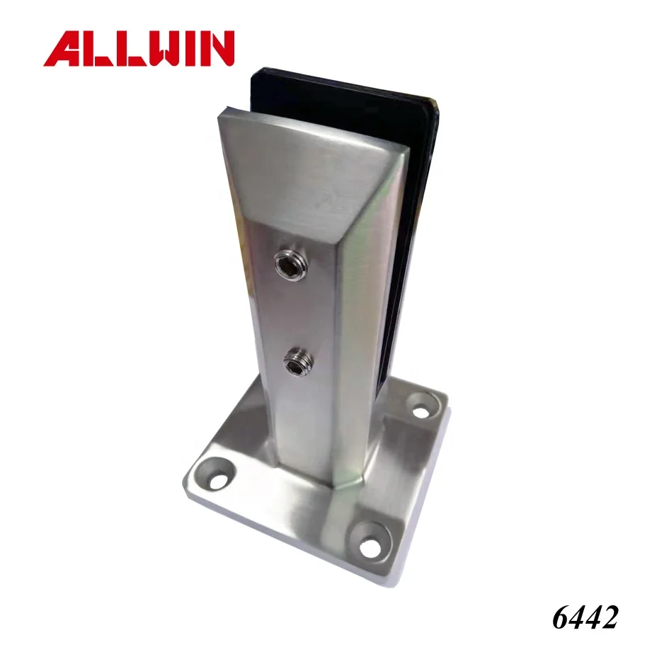 2205 Stainless Steel Floor Mounted Square Glass Spigot