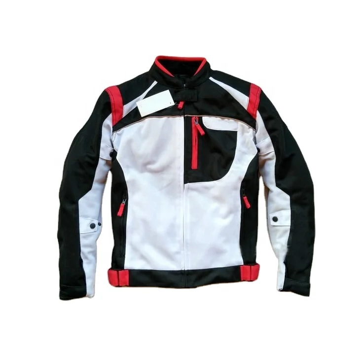 OEM Custom Motorbike Bike Riding Summer Mesh Jacket For Yamaha Motorcycle Street Moto White Jackets With Protector
