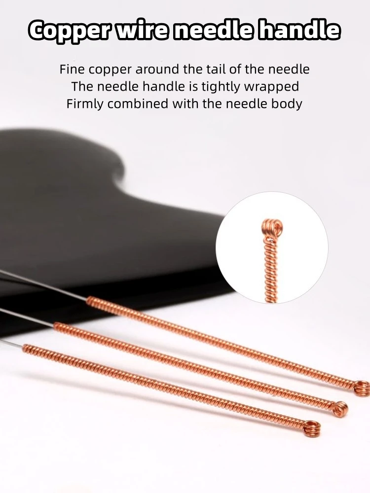 Painless China manufacturer Disposable Copper Handle Stainless Steel Wholesale Best Quality Acupuncture Dry Needle