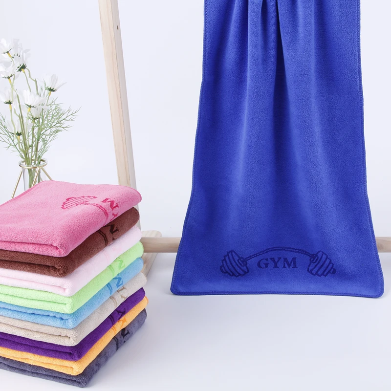 Sweat Towel Fitness Exercise Gym Hand Towels with Logo Custom Sports Towel Absorbent Quick Drying Microfiber Adult Rectangle