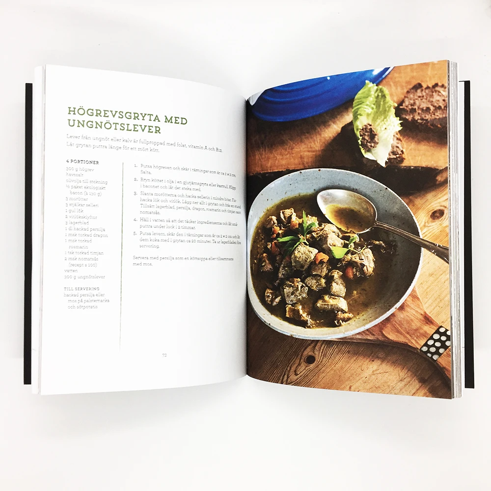 High Quality Cheap Book Printing Soft Cover Customized Personalized Soft Cover Paperback Book Printing Recipe Book Printing