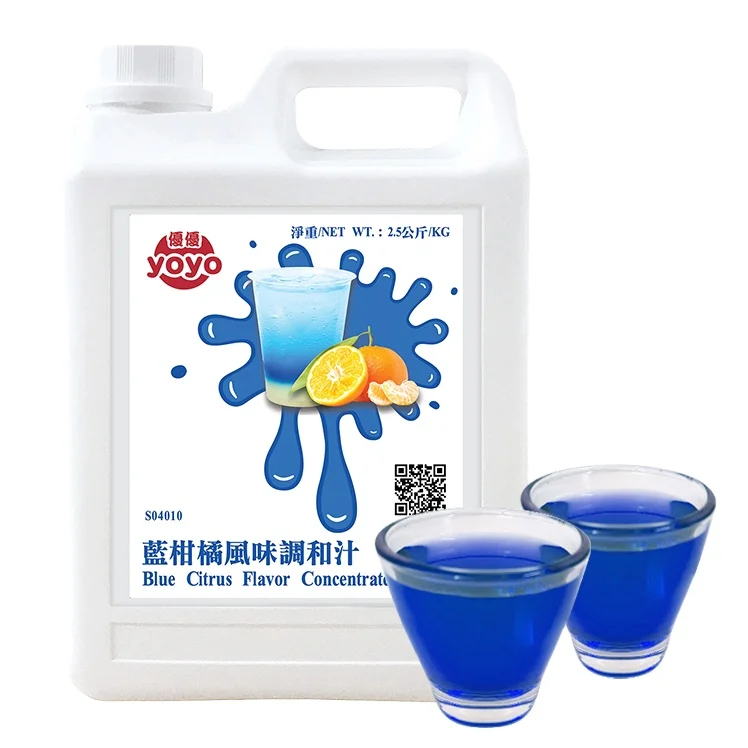 Sugar Syrup Blue Citrus Drinks Taiwan Product
