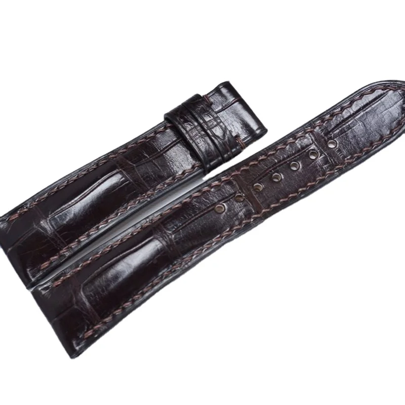 Vietnam Factory High Quality Crocodile Leather Watch Band Customized Colors Hot Selling Watch Straps Genuine Watch Bands