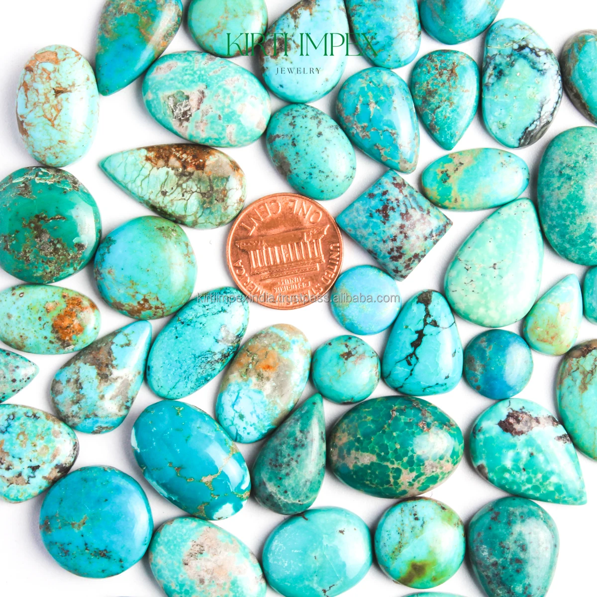 Kingman Blue Turquoise Authentic Semi-Precious Stones Trending Natural Arizona Ethically Sourced Crystals For DIY Jewelry Making