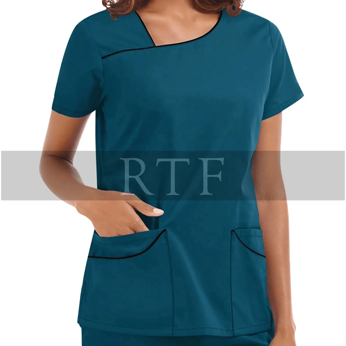 Hospital Nurse Uniforms Comfortable Medical Stylish Scrub Suits New Design Hospital Women Nurse Tops And Pants Set