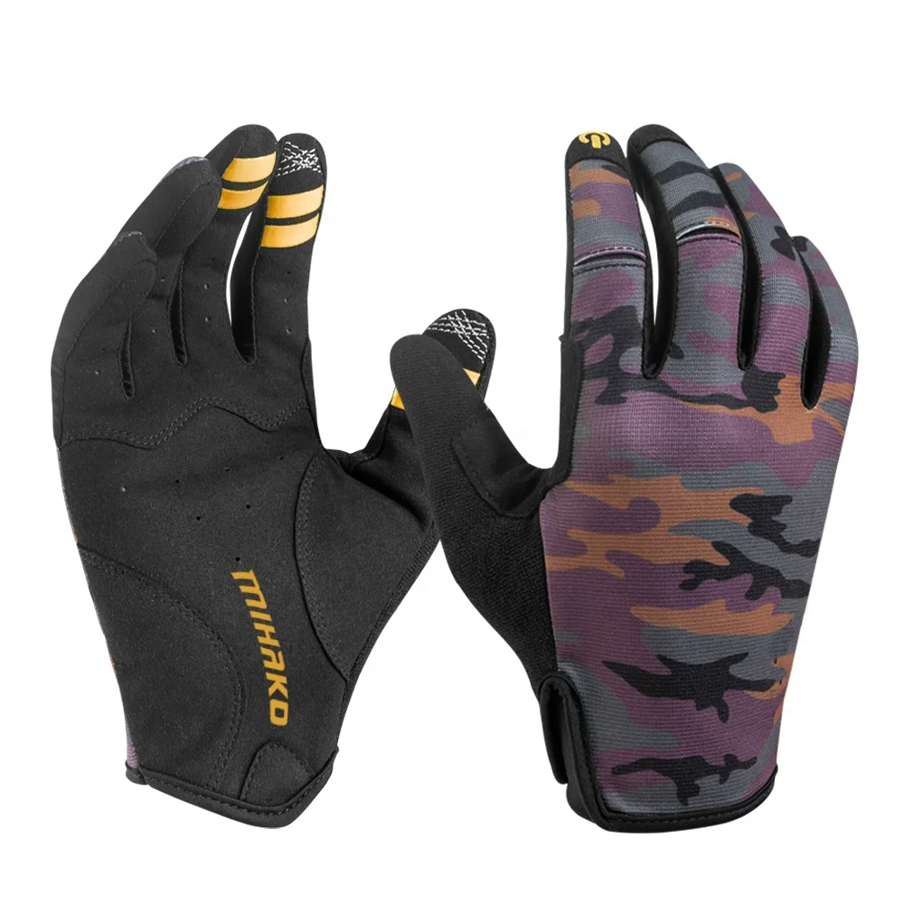 Non Slip Full Finger Protection Touch Screen Motorcycle Motocross Racing Gloves Custom MTB  BMX MX Downhill Motorbike Gloves