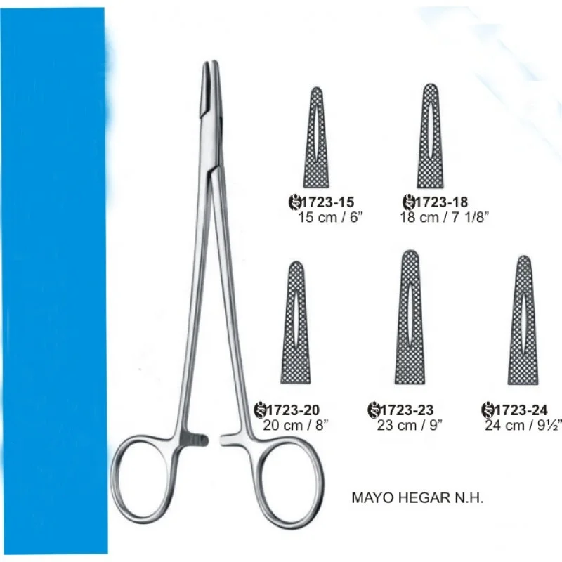 Stainless steel Surgical Medical Mayo Hegar Needle Holder 15cm Best quality in cheap price supplier from Sialkot Pakistan