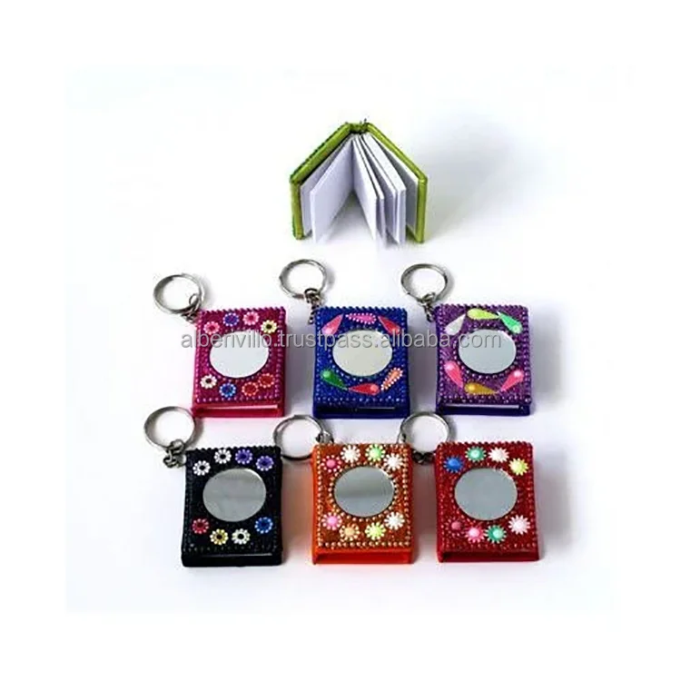 Souvenir Gifts  Elephant Design Keyrings Wooden Wholesale Keyrings Charms with Different Design & Color from Indian Supplier