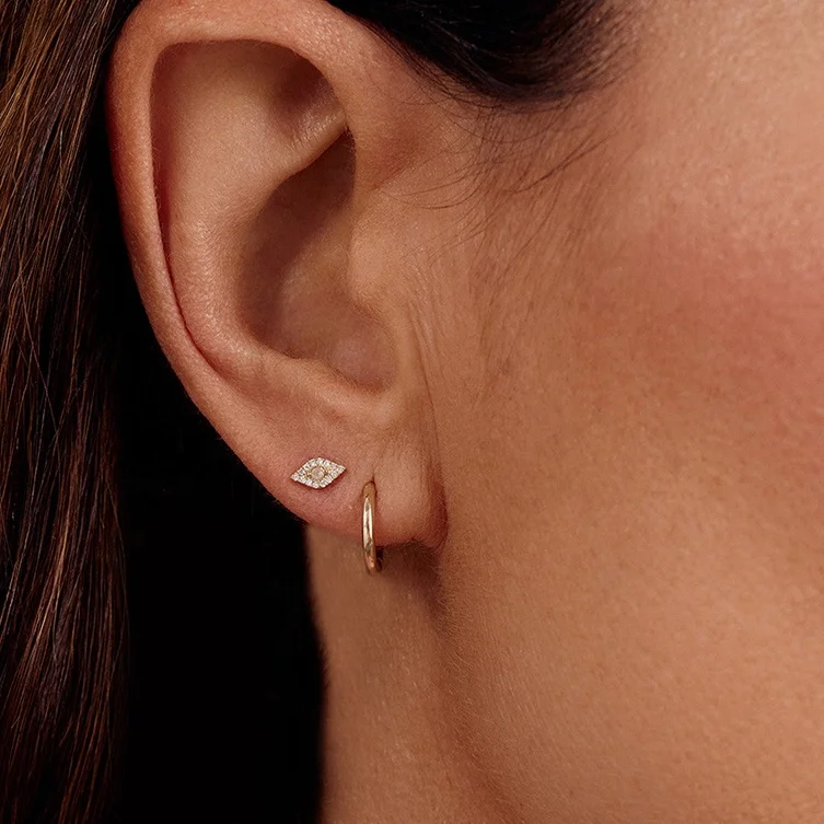 Hot Selling 925 Sterling Silver 14K/18K Gold Plated Popular Fine Jewelry Multi Classic Shape Dainty CZ Stud Collection Wholesale