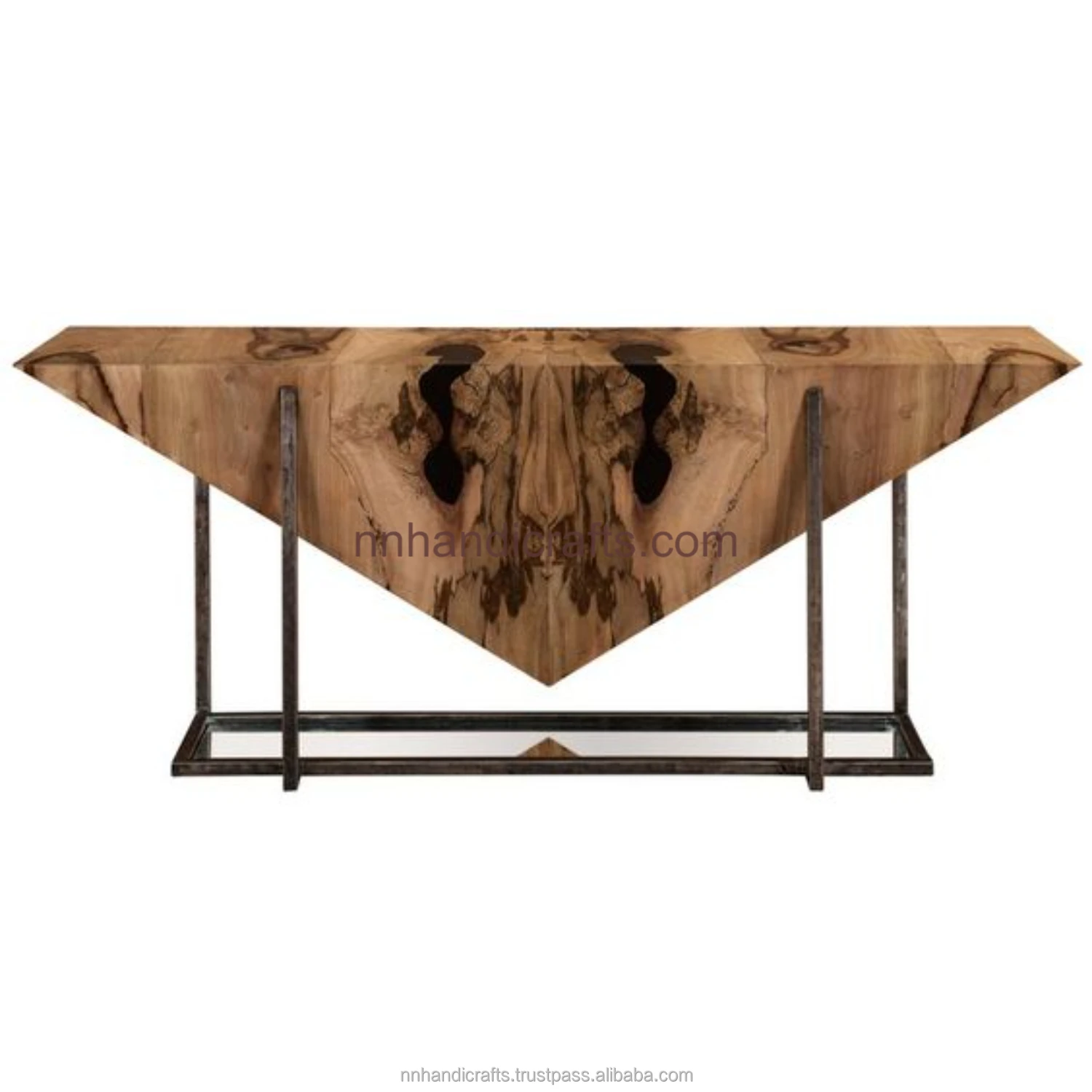 Craftsman Aluminium Metal Golden Plated Gold Glass Rectangular Console Tables Console Tables Console Tables For Farmhouse Hall