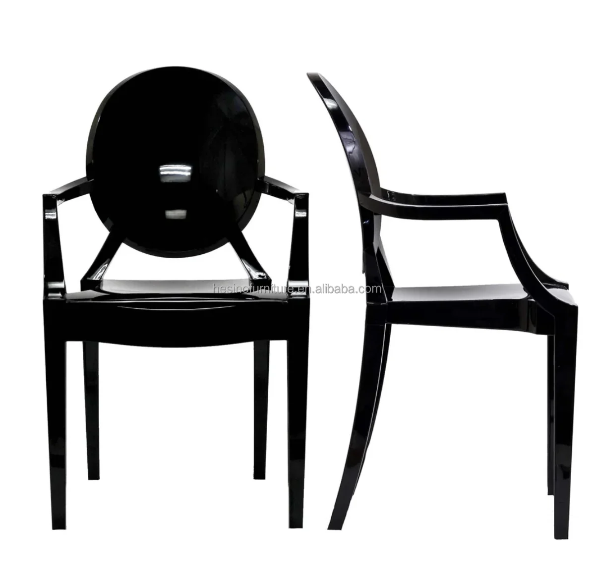 Outdoor Use  Plastic Transparent Louis Ghost Crystal Armchair Wedding ghost chair