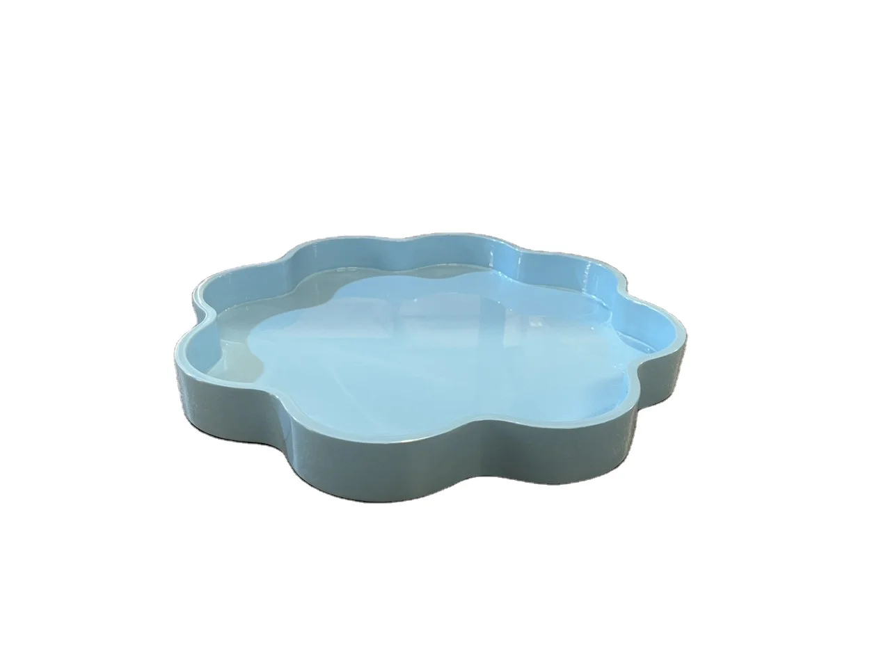 High Quality Luxury Lacquerware Tray Scalloped Rolling Smoking Tray Customized Handmade From Vietnam Rolling Tray Serving Tray