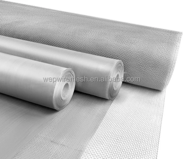 Plain Twill Dutch Woven Square Flat Stainless Steel Wire Cloth Screen Mesh