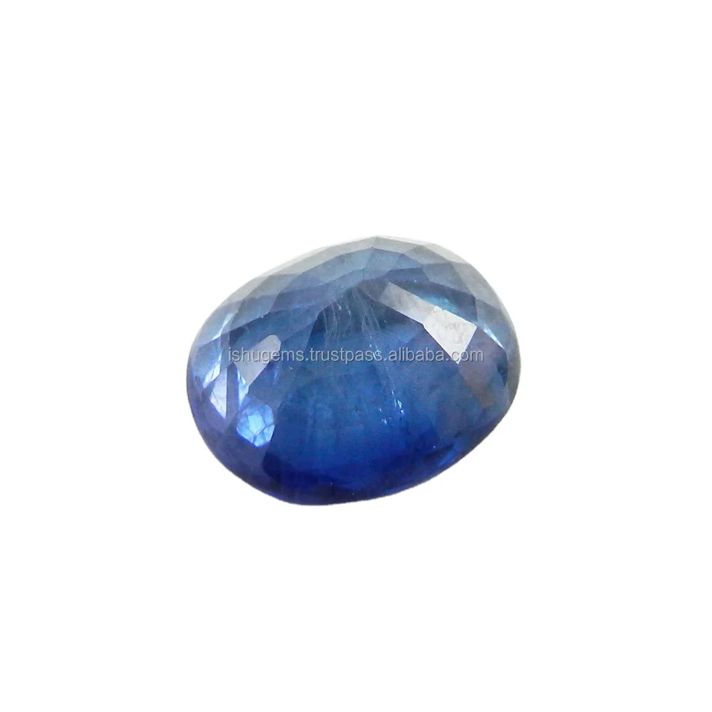 Unique Clarity Natural Ceylon Blue Sapphire Gemstone Oval Emerald Cut 11x13mm, 8.0 Cts Precious Gemstone IG3848