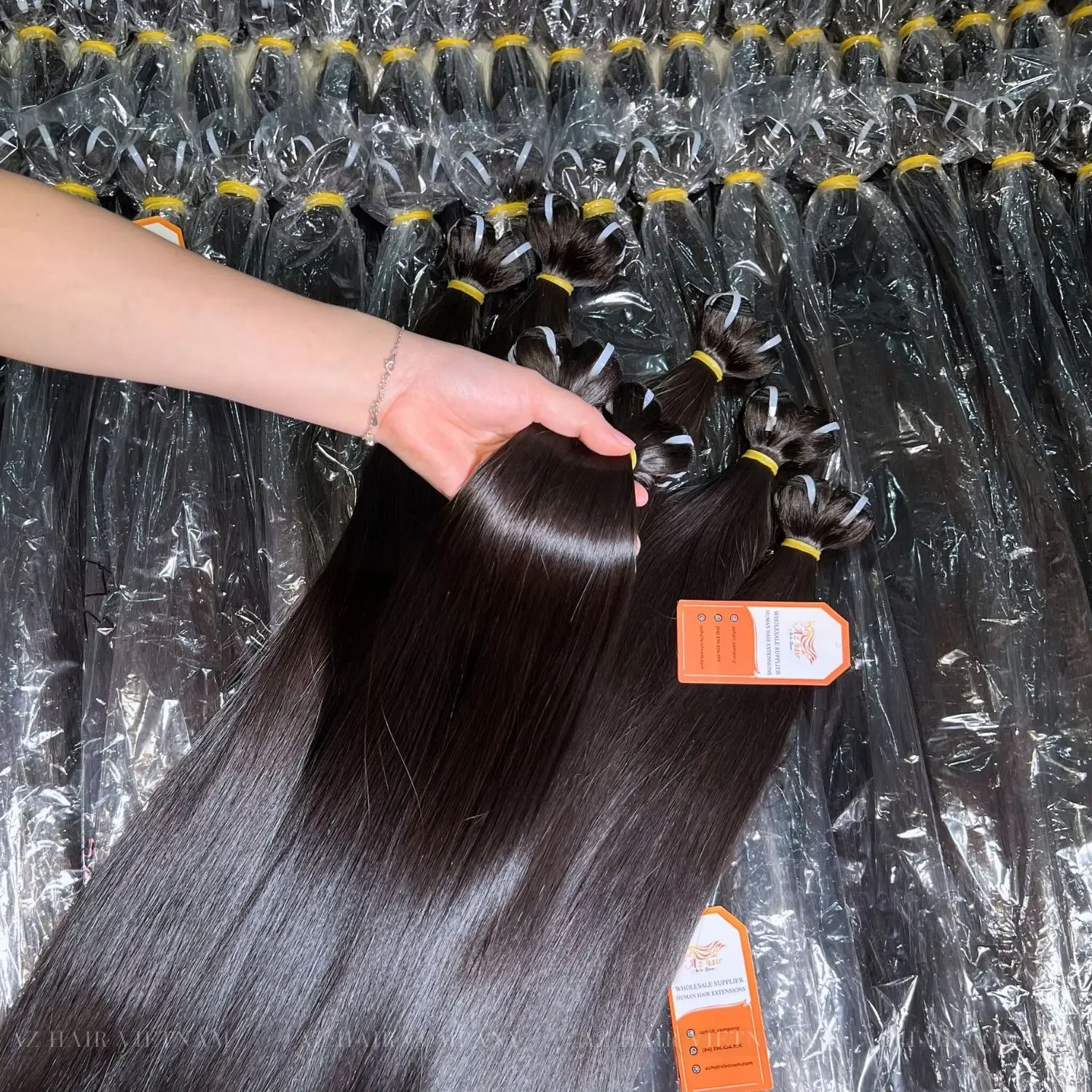 Best Selling Remy Hair Extensions Bone straight Weft 100% Vietnamese Human Hair Double Drawn Virgin Weft Hair