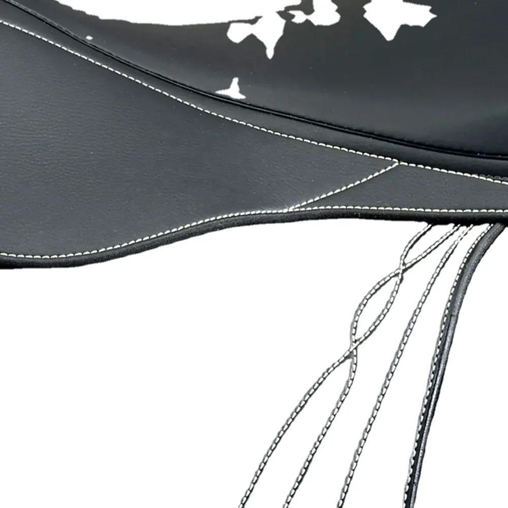 Horse Equipment Saddle Leather Equestrian Jump Riding Racing Black Saddles