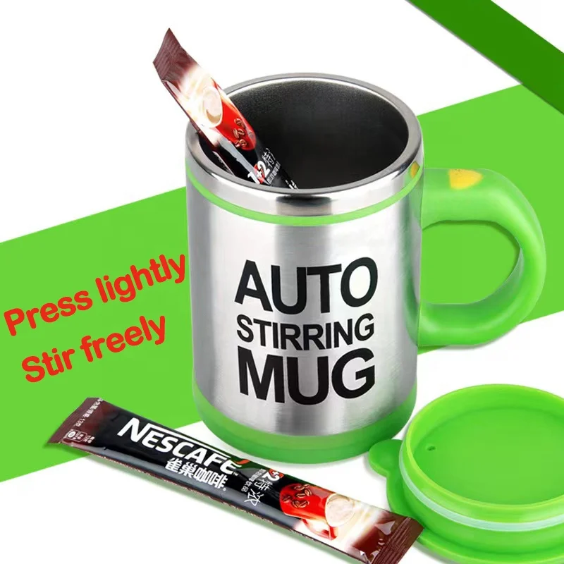 Double Stainless Steel Automatic Magnetic Stirring Mug 400ML Auto Coffee and Milk Mixing Cup Lazy Smart Auto Shaker Cup