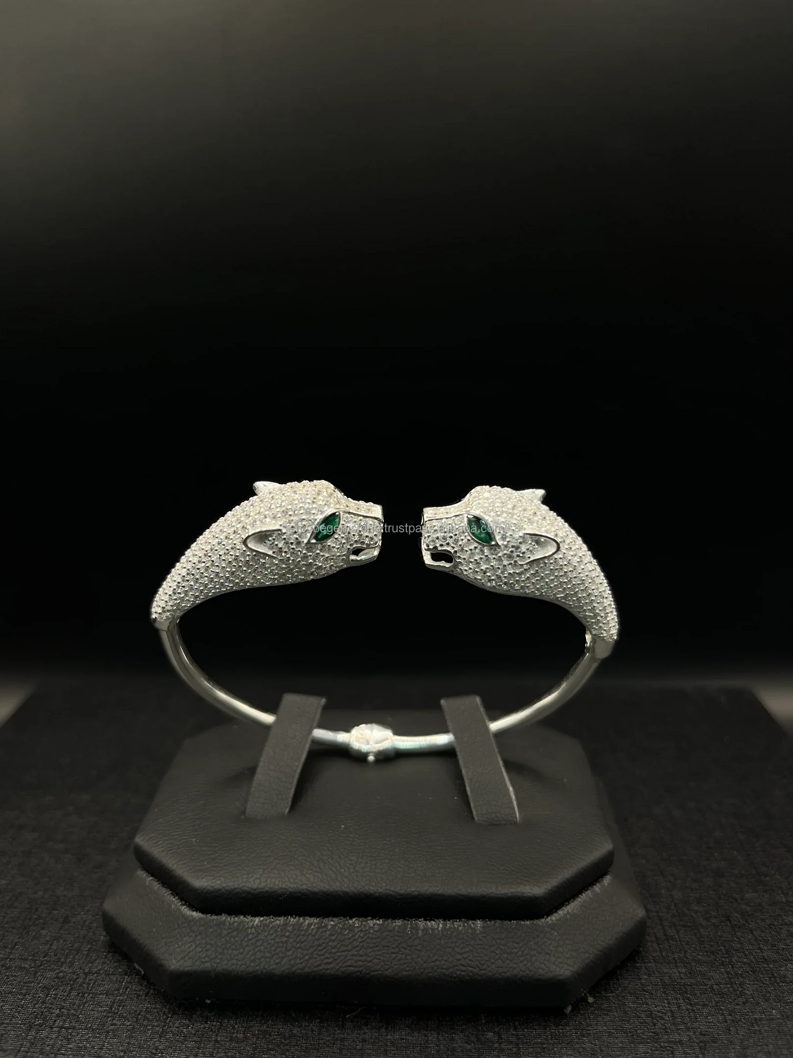 Wholesale Luxury Brand Panther Bracelet Leopard Bracelets Jewelry Set With Moissanite Diamond Silver Bracelet
