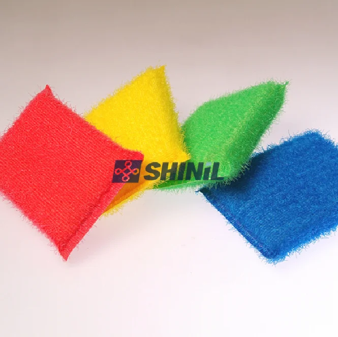 New Innovative Type KITCHEN Cleaning hedgehog loop  printed Cellulose Sponge with pads For Household