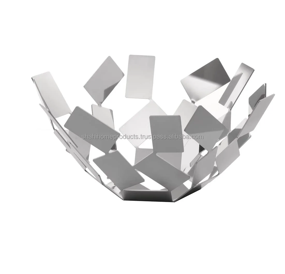Buy Decorative White Color Metal Countertop Fruit Holder Basket For Home and Restaurant Uses Wholesale Prices