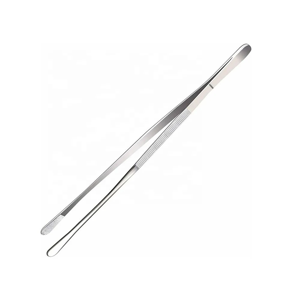 BBQ Kitchen Tweezers Stainless Steel Kitchen Tweezers Metal 8inch Chef Helper tools Kitchen Equipment Kitchen Tweezer