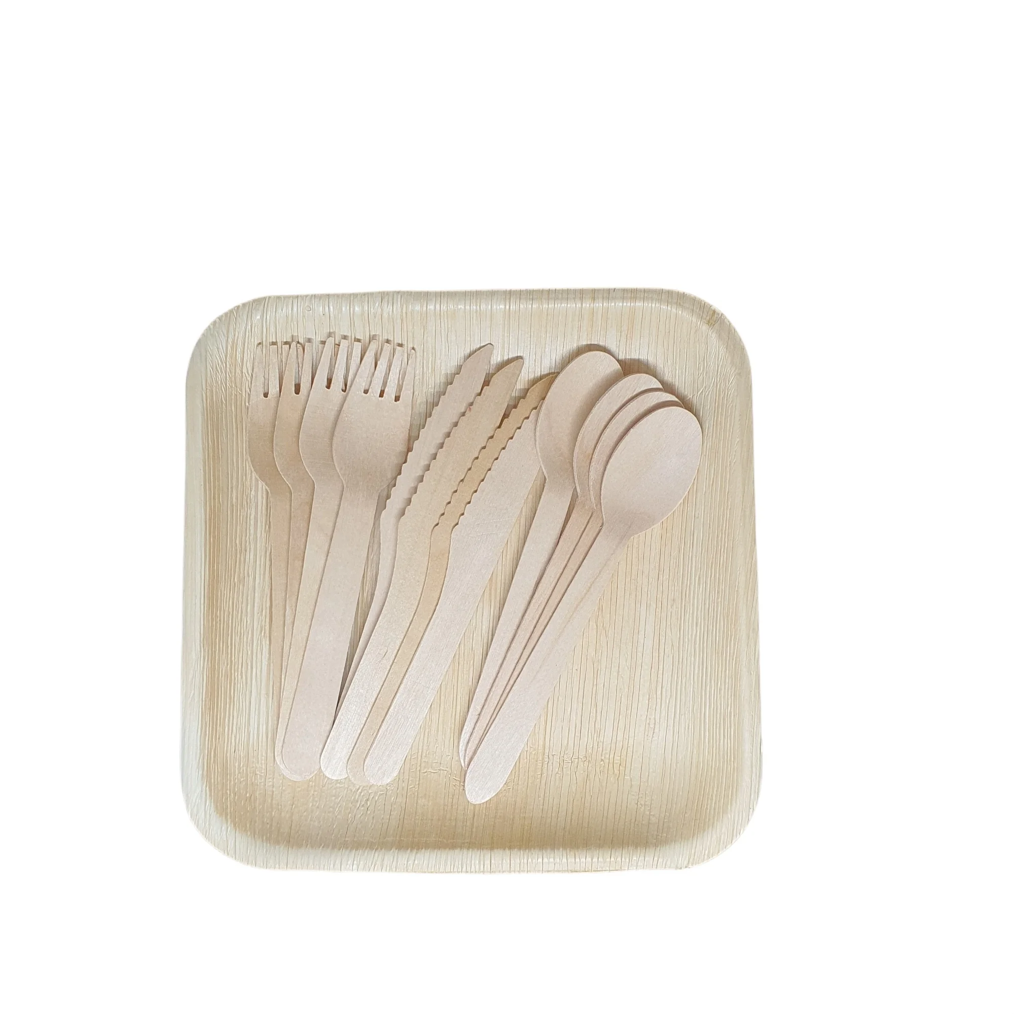 Vietnam Factory Disposable Plate Palm Leaf Plate Decorative Disposable Plates Big Selling Amazon Tray