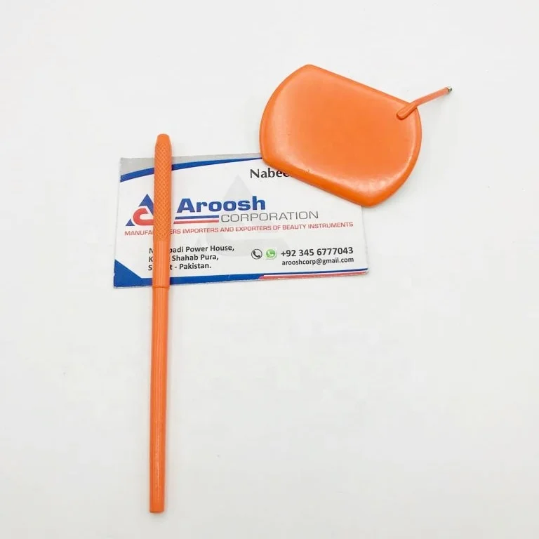 Wholesale Beauty Private Label Orange Square Mirror for Eyelash Extensions Pointed Tip for Lash Artists