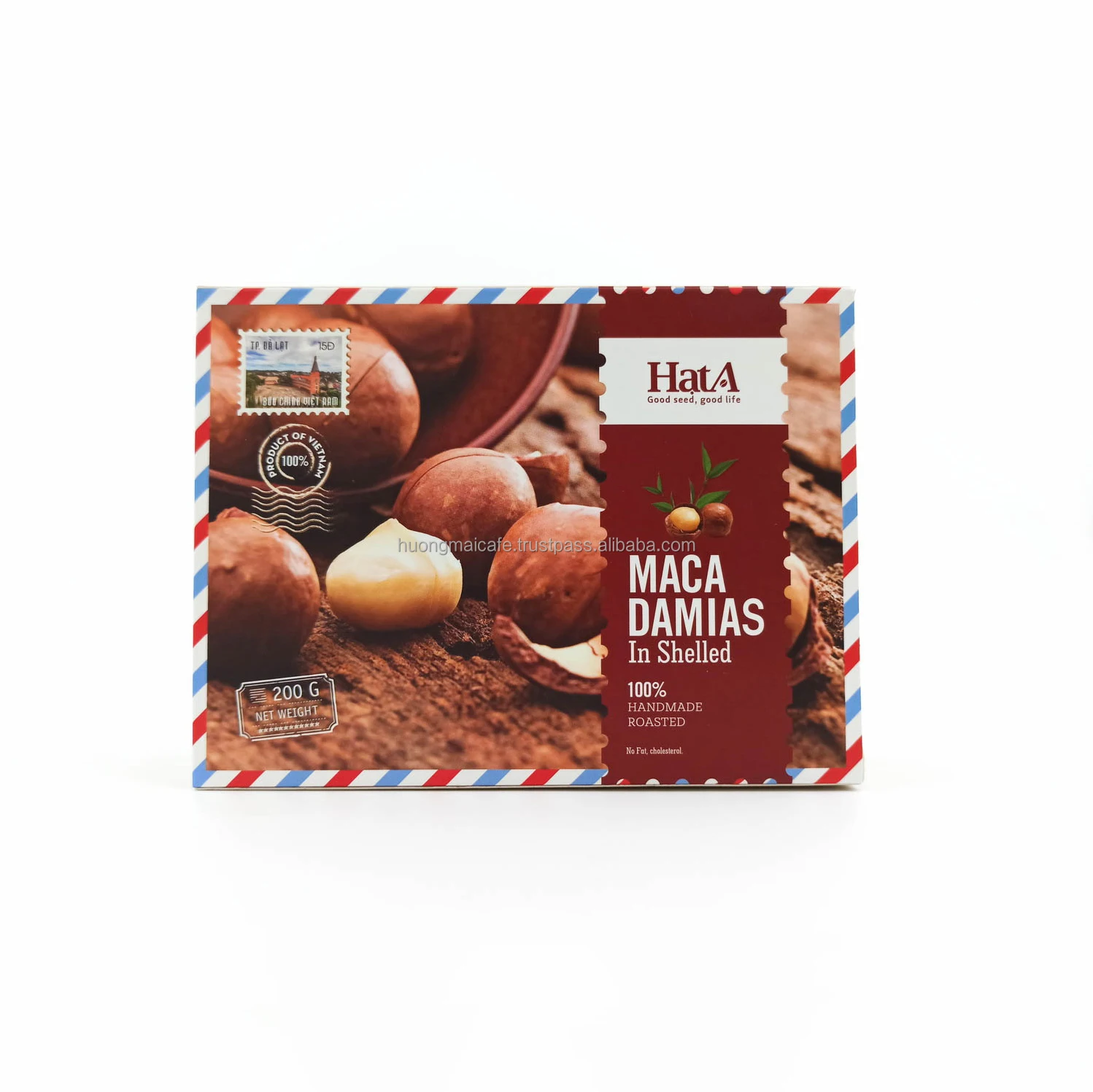 Best Selling Organic Macadamia Nuts Made In Vietnam Box 200g Per Box Hat A Brand Bulk Bag Vietnamese Nuts