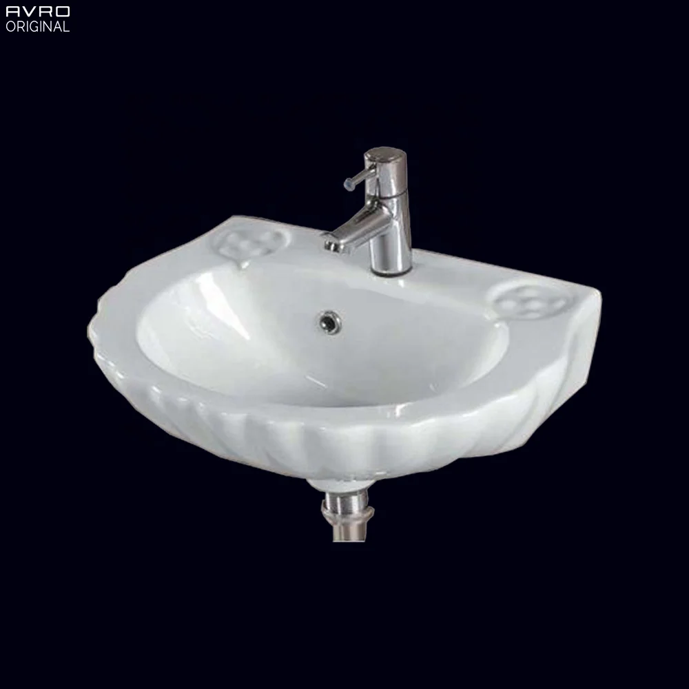 Factory Direct Modern round Wall Hung Wash Basin Sink Sanitary Ceramic Stone Marble Cheap Wholesale Bathroom Sink