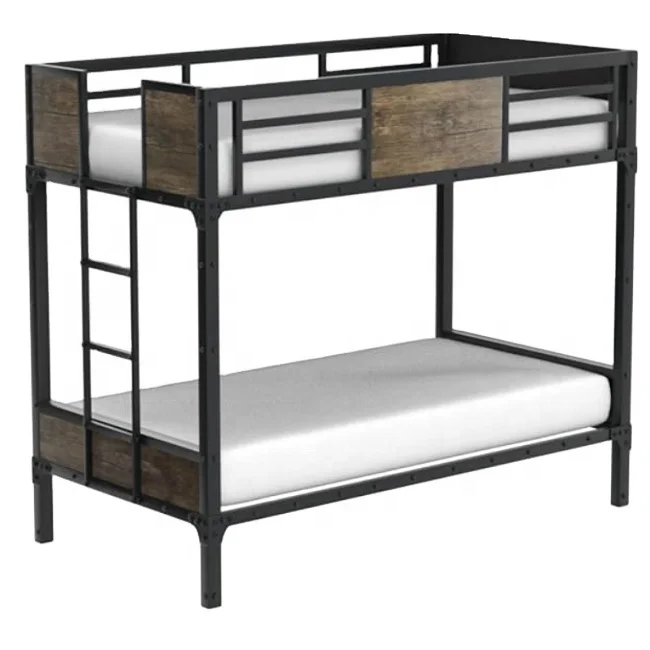 High Quality Modern Metal Bunk Bed Adults Students Hotels Schools Hospitals Villas-Reclining Bedrooms Apartments Farmhouses