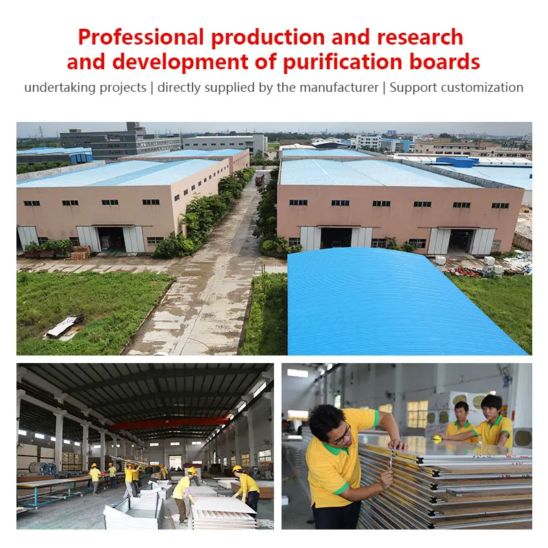 Oudelong  Machine Made Cleaned Hollow Rock Wool Color Steel Plate for Construction Site Clean Room