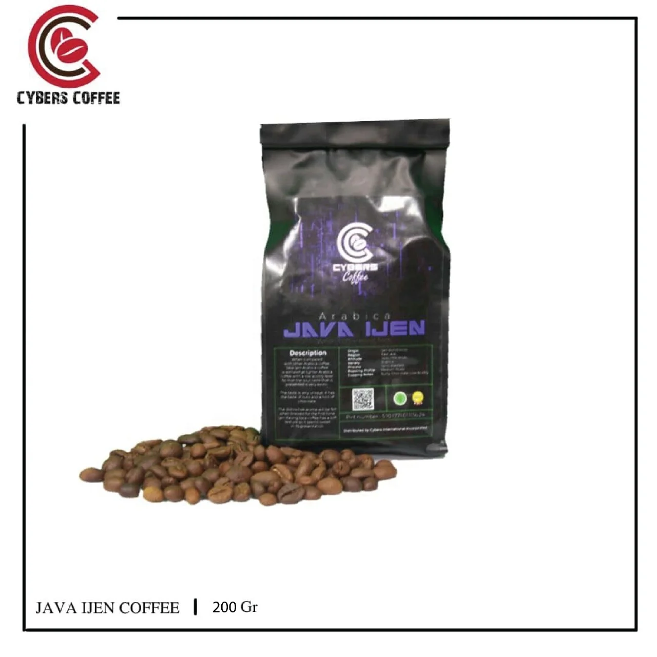 INDONESIA ARABICA COFFEE JAVA IJEN  200 Gr
