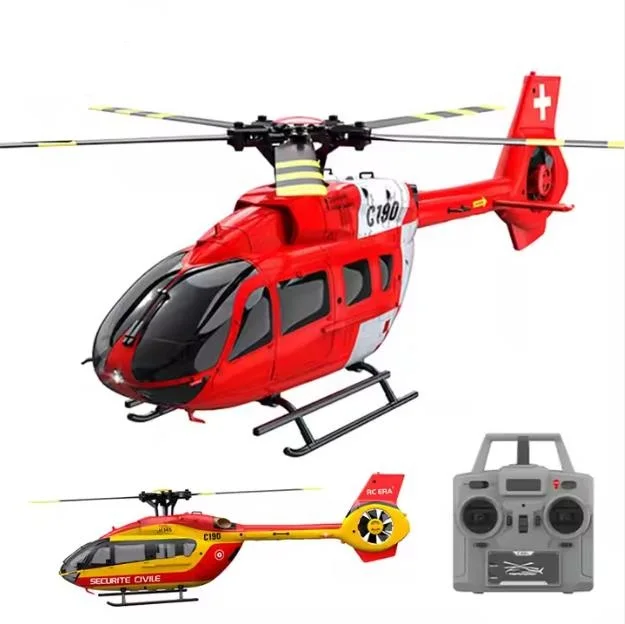 RC ERA C190 H145 Dual Brushless Direct Drive Motors 2.4G 6CH 6-Axis Gyro Optical Flow Localization Single Blade RC Helicopter