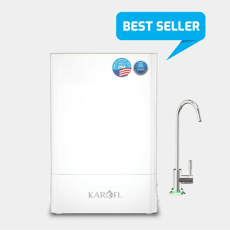 Karofi KAQ-U98  Under-sink water purification system with 10-Stage Filtration System USA RO Membrane with LED Faucet