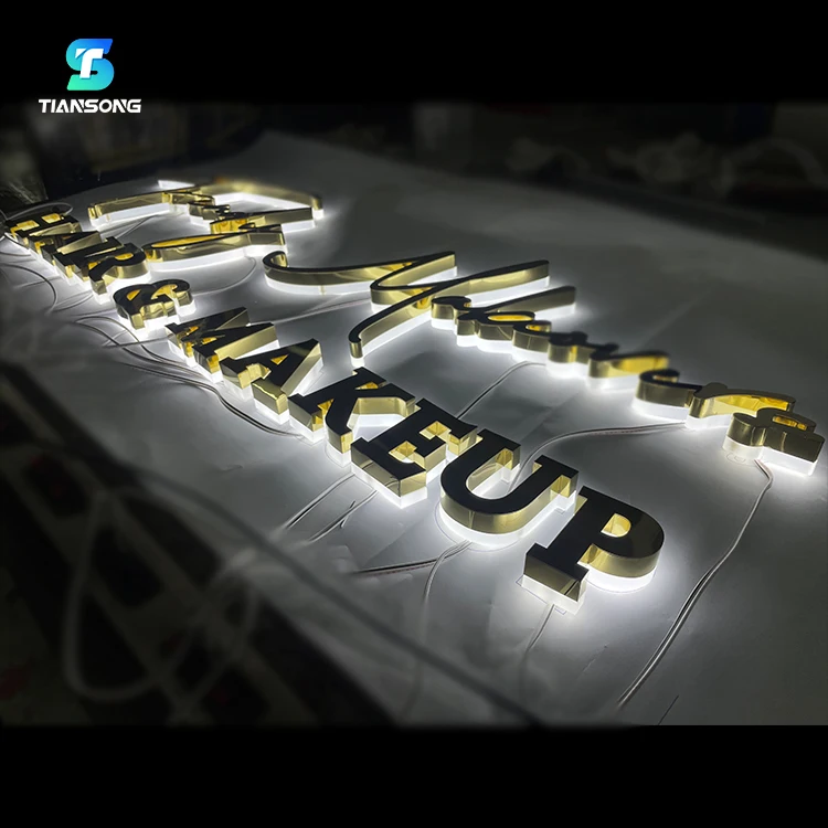 Custom Metal Sign Volvo Backlit Channel Letter 3D Signs Led Illuminated letter For Shop Front