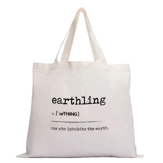 Customized Reusable Creamy White Shoulder Tote Shopper Cotton Shopping Bags Plain Canvas Tote Bag with Logo for women