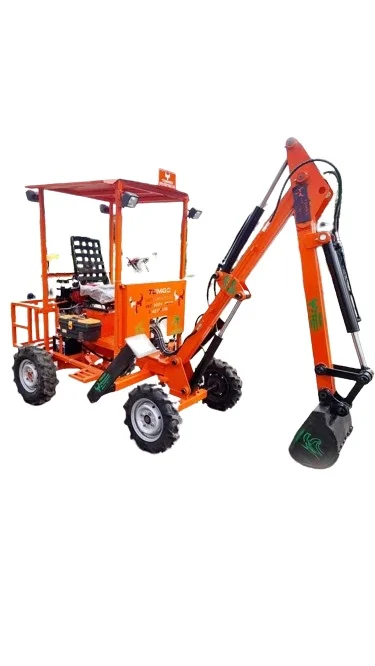 Top trending Mini Backhoe 10 HP Diesel Engine Stand Type Excavators manufacturing from india with best selling price