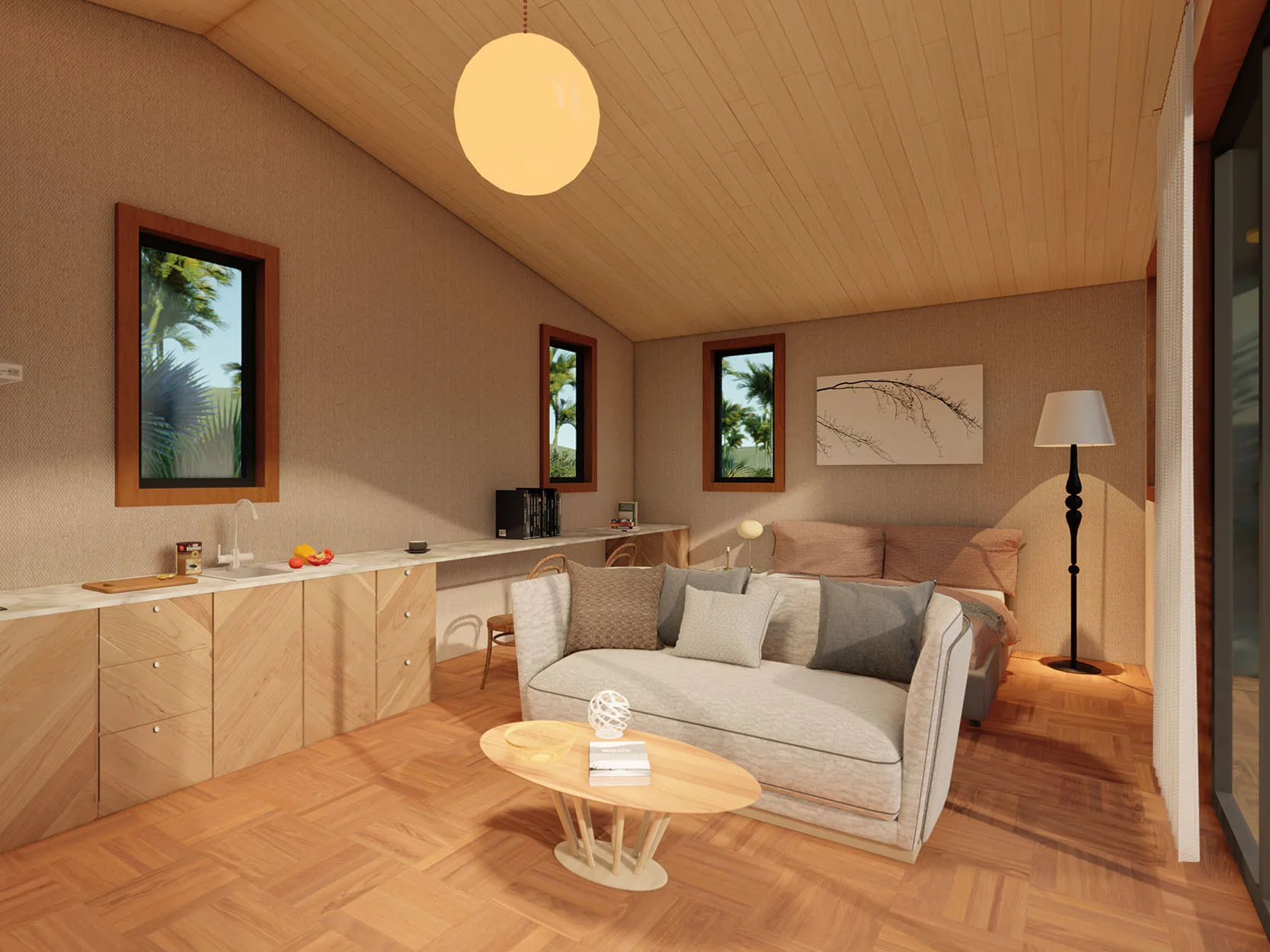 Quacent Tiny House Garden Office Luxury Prefab Wooden House Customized Tiny Villa Prefabricated High Quality Container Home