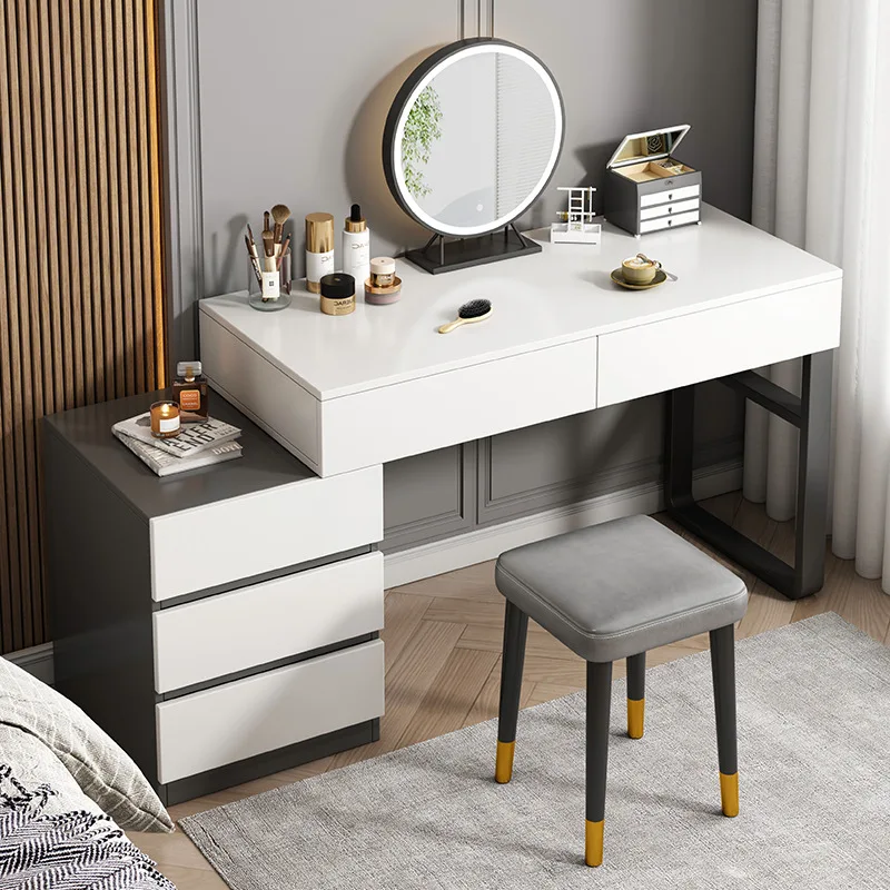 JY Modern Design Modular Makeup Vanities Cheap Wood Makeup Vanities Mirror American Market Vietnamese Furniture Hard Melamine