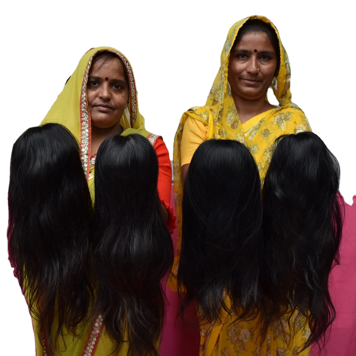 Natural Cuticle Aligned Wholesale 100% Virgin Straight Indian Temple Bundle Remy Human hair