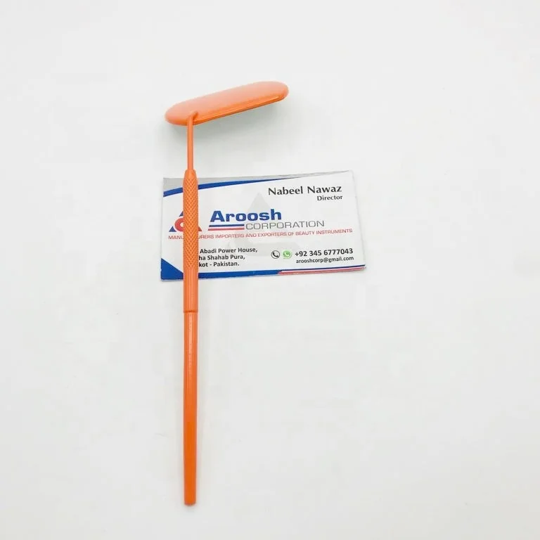 Wholesale Beauty Private Label Orange Square Mirror for Eyelash Extensions Pointed Tip for Lash Artists