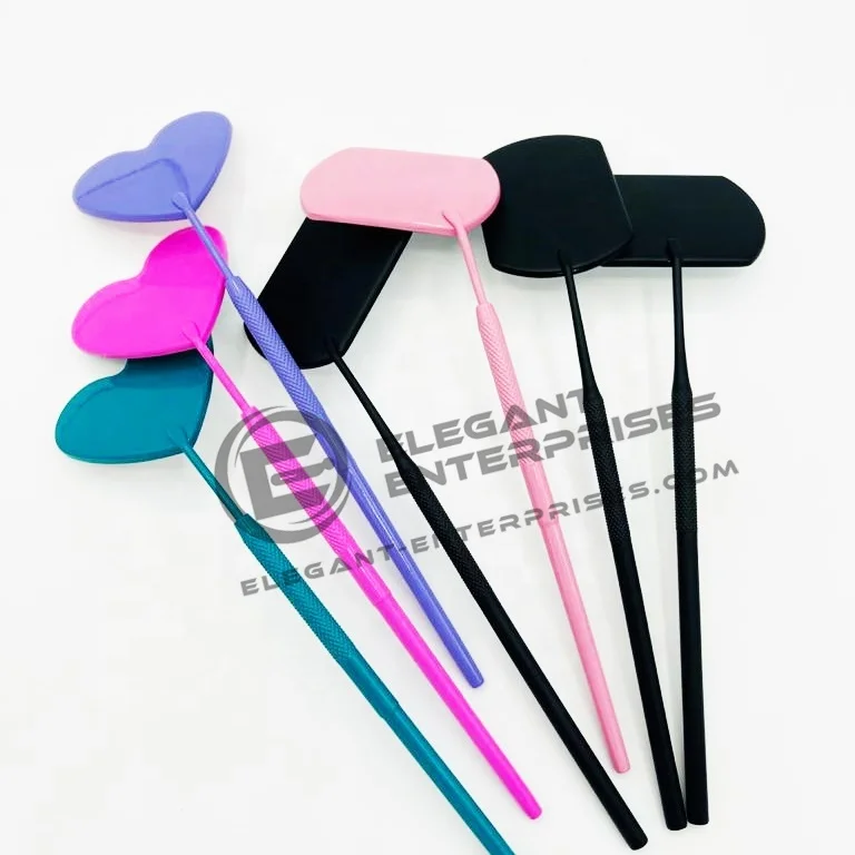 Heart shape moon cut squared shape mirror Eyelash Extension mirror Wholesale/stainless steel Mirror with custom brand name