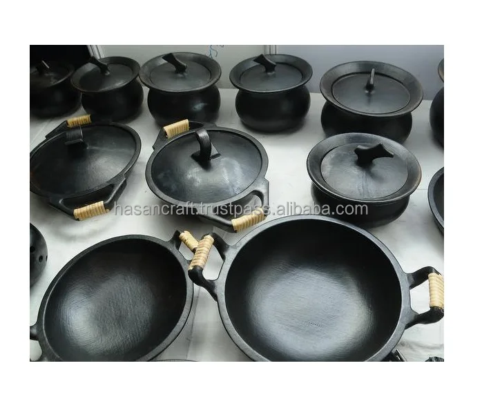 Cast Iron cookware Indian Kadai Non Stick Pan for Cooking And Serving Cooking Set Iron Heavy Base For Home Hotel And Restaurant
